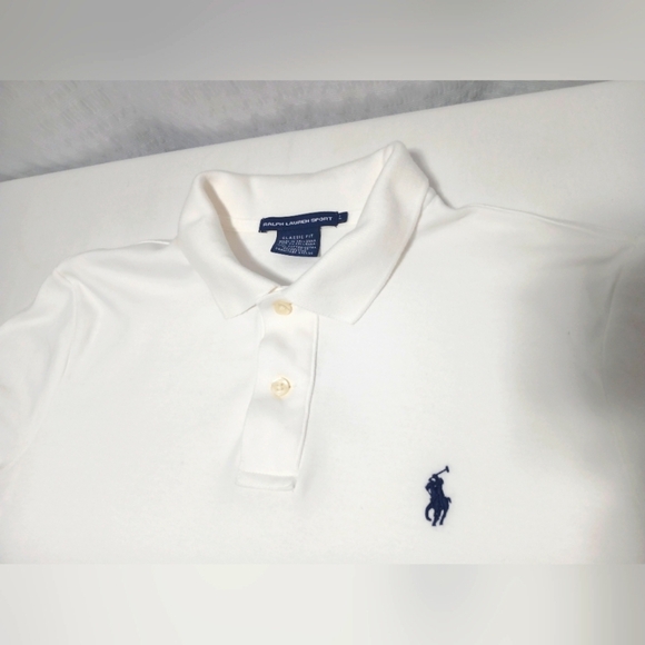Ralph Luaren Sport Ladies Shortsleeve Classic Fit Cotton Polo. Size L - Picture 11 of 11